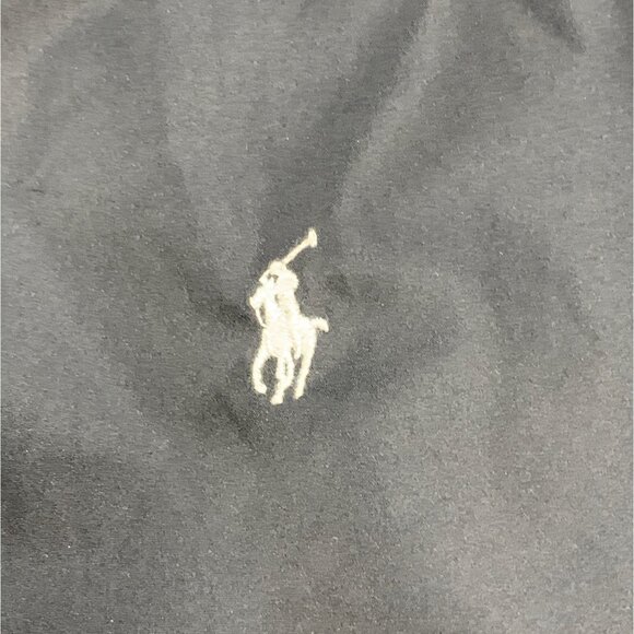 Vintage Polo Golf V Neck Pullover Windbreaker Mens XL Black Mesh Lined Jacket - Picture 7 of 10